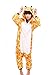 Produktbild JT-Amigo Damen Herren Tier Kostüm Pyjama Jumpsuit Schlafanzug Overall, Giraffe Kostüm, Gr. M