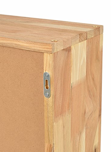 Medizinschrank Badschrank Badregal aus massivem Walnussholz Gitterdesign Arznei Schrank - 4