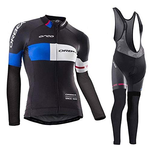 Wulibike Maillot Cyclisme Manches Longues Hiver Tenue de Vélo Homme Thermique Equipe