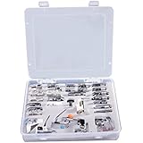 MagiDeal 32 Pedazos Pies Presser Máquina de Coser Doméstica con Caja de Organizador
