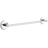 Alper Banyo 304 Paslanmaz &Ccedil;elik Havlu Askısı 40 cm, Parlak Krom Kaplama, Yapışkanlı ve Vidalı Montaj, Banyo Aksesuarı