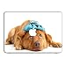 Produktbild Hunde 10003, Hund in der Hütte, Skin-Aufkleber Folie Sticker Laptop Vinyl Designfolie Decal mit Ledernachbildung Laminat und Farbig Design für Apple MacBook Pro Retina 15"