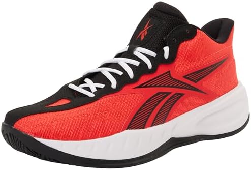 Reebok Press, Scarpe da Ginnastica Unisex-Adulto, Energy Red/Black/White, 41 EU