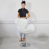 Rounded Styling Chair - White