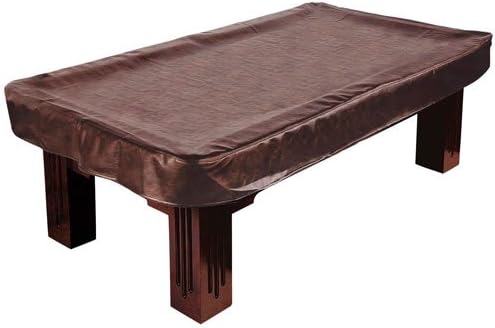 8-Foot Brown Heavy Leatherette Billiard Table Cover by Felson Billiard Supplies