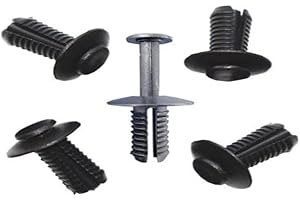 ROMIX Myshopx C18 Kunststoffnieten Schlagniete Push Rivet Clips Stoßstange Befestigungsclips Unterfahrschutz Türverkleidung Clips Stoßstange Verkleidung Radlauf Rl