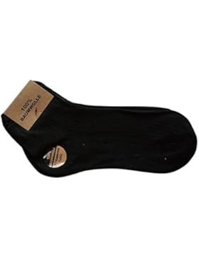 9 Paar Natur 100 % Baumwoll-Sneaker Socken Füsslinge ohne Naht Schwarz 39 40 41 42 43 44 45 46