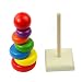 Education Toys,Fortan Kid Baby Wooden Stacking Stack Up Rainbow Tower Ring