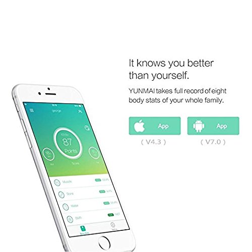 Smart Personenwagge, Stoga Yolanda Digital Body Fat Analyzer Bad Skala Syncyour Gewicht Daten mit dem Telefon - 4