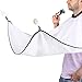 Molain Beard Bib Mens Aprons Mustache Grooming Shaving Trimmer Clipper Catcher for Man Shaving (White)