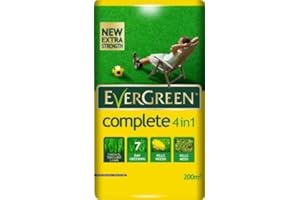Evergreen 4 In 1 Lawn Care Bag Coverage: 200m2 (240yds2) Kills Weeds Moss