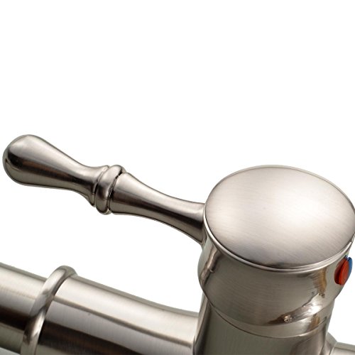 Wasserarmatur Küchenarmatur Waschtischarmatur Wasserhahn Einhebelmischer drehbar ausziehbar - 7