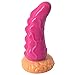 Produktbild F-adtech 7 Zoll Simulation Rhinoceros Horn Dilldó Spielzeug Realistische Medizinische Silikon Massage Stick Mit Starken Saugnapf Für Frau Dame (Farbe : Pink)