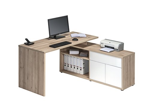 Maja 40202656 Schreib- und Computertisch, 1.530 x 750 x 1.490 mm, edelbuche / wei Hochglanz Maja 40202656 Schreib- und Computertisch, 1.530 x 750 x 1.490 mm, edelbuche / wei Hochglanz