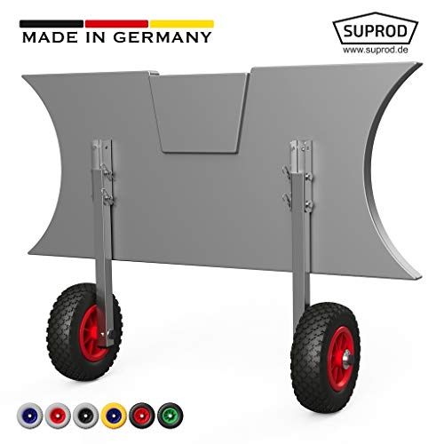 Roues de halage pour annexe SUPROD ET260, acier inoxydable A2 (B (noir/rouge))