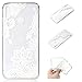 Produktbild ChoosEU Compatible with Silikon Hülle Honor 8X Hülle Transparent Muster Crystal TPU Handyhülle Durchsichtig Ultra Dünn Bumper Stoßfest Slim Case Schutzhülle Soft Cover - Spitzenblume