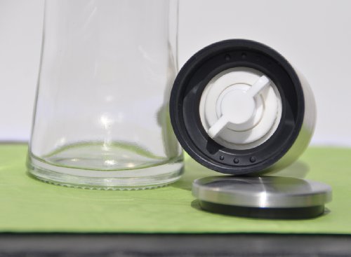 direct&friendly Gewürzmühle Pfeffermühle Salzmühle Glas und Edelstahl mit Keramikmahlwerk - 6