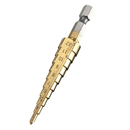 LESOLEIL HSS Hex Shank Pagoda Stufenbohrer 3-12mm,er Pack