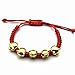 Produktbild MHOOOA Handgemachte rote Schnur geflochtene goldene fünf Schwein Armbänder Lucky Kabbalah Jewelry