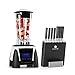 Produktbild Klarstein Herakles 8G Kitano Power-Mixer-Messer-Set Standmixer Smoothie Messerblock magnetisch 1800 Watt BPA-frei 2 Liter Mixkrug 7 Messer Präzisionsklingen Edelstahl weiß
