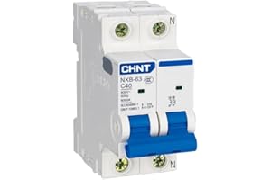 INSPIREPRO Interruptor Automático Magnetotérmico NXB-63 | Normas IEC/EN 60898-1 | 2 Polos | 6kA | CURVA C | IP20 | (20A)