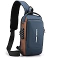 XBEY Anti Theft Backpack for Women, Sling Bag For Men CrossBody Backpack For Men Women, Anti-Theft Chest Bag With USB Charging Port, Messenger Bags, Casual Shoulder Bag, Handbag