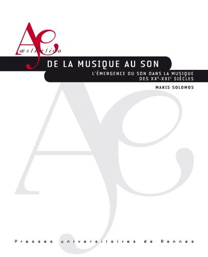 Download De la musique au son - L'émergence du son dans la musique des XXe-XXIe siècles