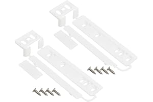 UPTTHOW 2230349041 2 Stück Universal-Schiebetürscharnier für Kühl-/Gefrierkombinationen, Dekor-Montagehalterung und Gleitsatz