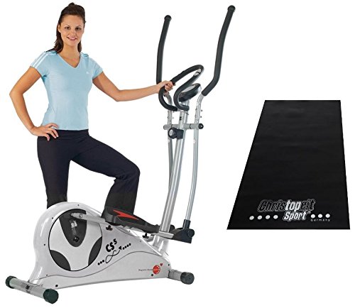 Christopeit Crosstrainer CS 5 mit großer Matte