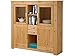 Produktbild Loft24 Bruno Highboard Hochschrank Wohnzimmerschrank Anrichte Möbel 130 cm Kiefer Massiv gebeizt geölt