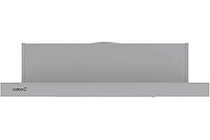 Cata Modelo TF 5260 X | 3 Velocidades de Extracción | Campana Extractora Silenciosa | Acabado en Acero Inoxidable | [Clase de eficiencia energética D], 5.5 W, 65 Decibelios, Aluminio