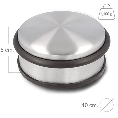 KROLLMANN Türstopper Sets Türpuffer Tür-Stopper Halter Puffer Edelstahl-Design Hoch oder Niedrig (Niedrig 4 Stueck) - 4