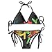 Produktbild Rainbow Graffiti Bikini Women's Summer Swimwear Triangle Top Bikinis Swimsuit Sexy 2-Piece Set