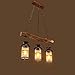 Produktbild CN Kronleuchter Retro Industrial Wind Kronleuchter Kreative Massivholz Licht Restaurant Bar Tisch Massivholz Laterne Kronleuchter A ++