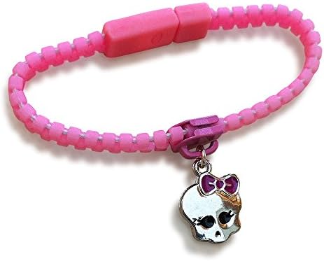 Movie Inspired MH Pink Zipper Charm Bracelet ~ Adjustable