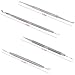 Abody 7Pcs Stainless Steel Facial Pimple Comedone Needle Acne Extractor Cleaner Blackhead & Blemish Kit with Black Bag