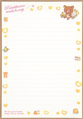 Imagen 2 de Bonito juego de cartas con Rilakkuma, miel y abejas