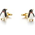 Penguin Cufflinks for Men, Penguin Animal Cufflinks, Penguin with Bow Tie Cuff Links, Lovely Penguin Shirt Tuxedo Cufflinks, Punk Cufflinks French Cufflinks, Best Man Wedding Cufflinks Gifts