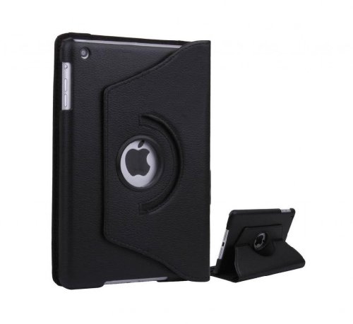 Attractive Quality Apple New Ipad Air Ipad 5 (2013) 360 Degree rotation Black Horizontal & Vertical View Leather Cover For Apple New Ipad Air Ipad 5 (2013) by G4GADGET®