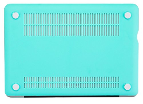 Mattabdeckung für Macbook Pro 13 „(Modell A1278 mit DVD-Player) – Türkis (Mit einem europäischen transparent Tastatur Haut FREE) (** NICHT kompatibel mit Modell Macbook Pro 13“ Retina-Display **) - 3