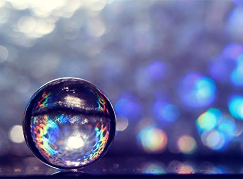 AROGEAR Clair Boule de Cristal avec Support Art Décor Cristal K9 Prop Photographie Décoration