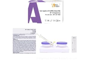 ALLTEST Test Rapido di Fertilità Maschile - Selftest Analisi di Spermatozoi a Casa, Risultati in Pochi Minuti, Facile da Usare e Affidabile, Kit Completo e Certificato