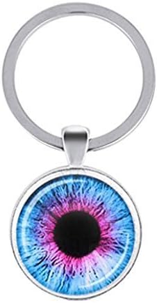 Eye Blue and purple Keychain Blue and purple Eye Key Holder Car Deco