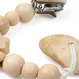 GRÜNSPECHT Schnullerkette mit Veilchenwurzel Schnullerband, natur - 2