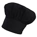 Produktbild DE Chefskin Black Chef Mushroom Hat Adult Big & Tall Size 2X XXL Adjustable Velcro Light Twill Fabric Top Quality Hat Perfect for Professional Chefs and Home Cooks as well as Party Favors, Gifts and Costumes!