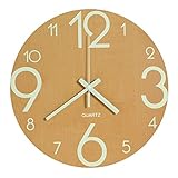 Weit verbreitete Wanduhr: Dezente Vintage-Look Wanduhr perfekt für Esszimmer, Wohnzimmer, Familienzimmer, Schlafzimmer, Arbeitszimmer, Küche, Büro und Konferenzraum.