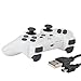 Produktbild KABI Wireless Double Shock Game Controller 6-Achsen Bluetooth Gamepad Joystick mit kostenlosem Ladegerät Kabel für PlayStation 3 PS3 Controller Weiß