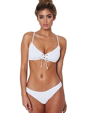 LHWY Push-Up Reggiseno Imbottito Costume Da Bagno Sexy Donne Solide Cinghie Bikini Set Swimwear