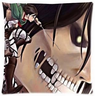 Band Anime Series Attack on Titan Pillowcases Custom 18"x18" Two Sides Cool Comfortable Pillow Case