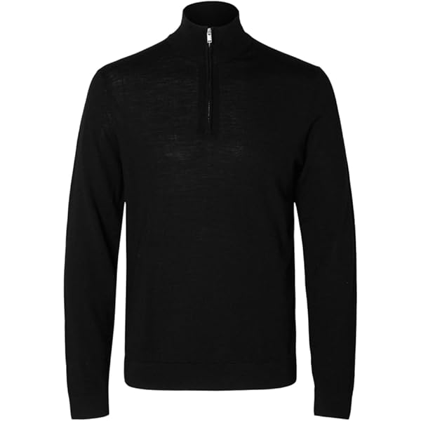 Selected Pull à Demi-Fermeture éclair 100% Laine Mérinos Deep Forest M Deep Forest M Dor  7e849636 E0fd 5d25 86a9 6ec445b9d162